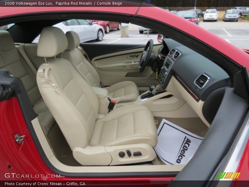 Paprika Red Metallic / Cornsilk Beige 2008 Volkswagen Eos Lux