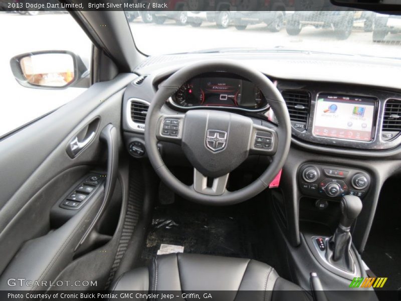 Bright Silver Metallic / Black 2013 Dodge Dart Limited