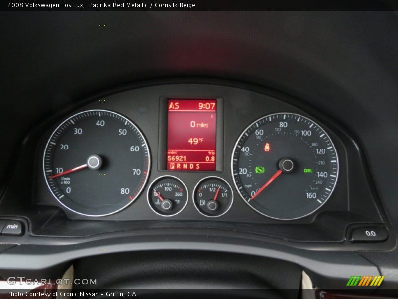 Paprika Red Metallic / Cornsilk Beige 2008 Volkswagen Eos Lux