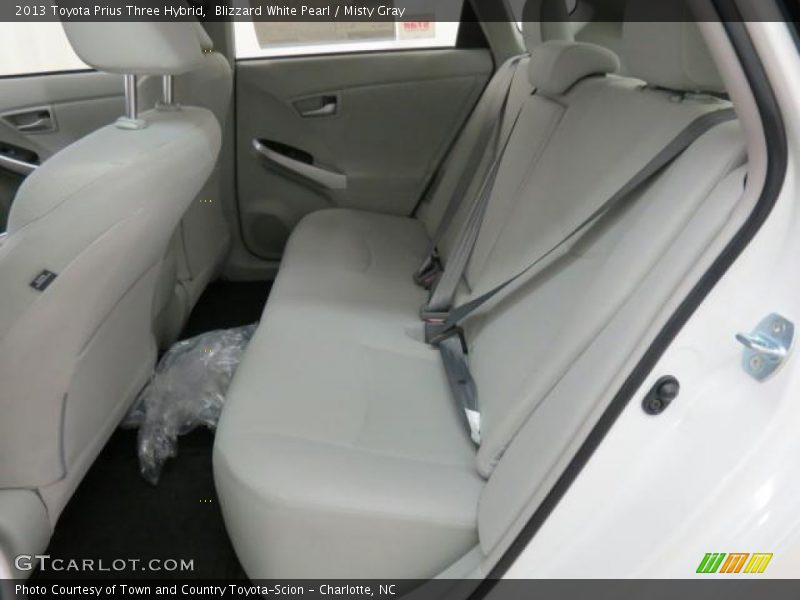 Blizzard White Pearl / Misty Gray 2013 Toyota Prius Three Hybrid