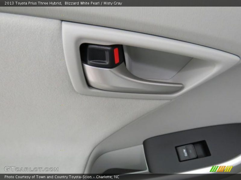 Blizzard White Pearl / Misty Gray 2013 Toyota Prius Three Hybrid