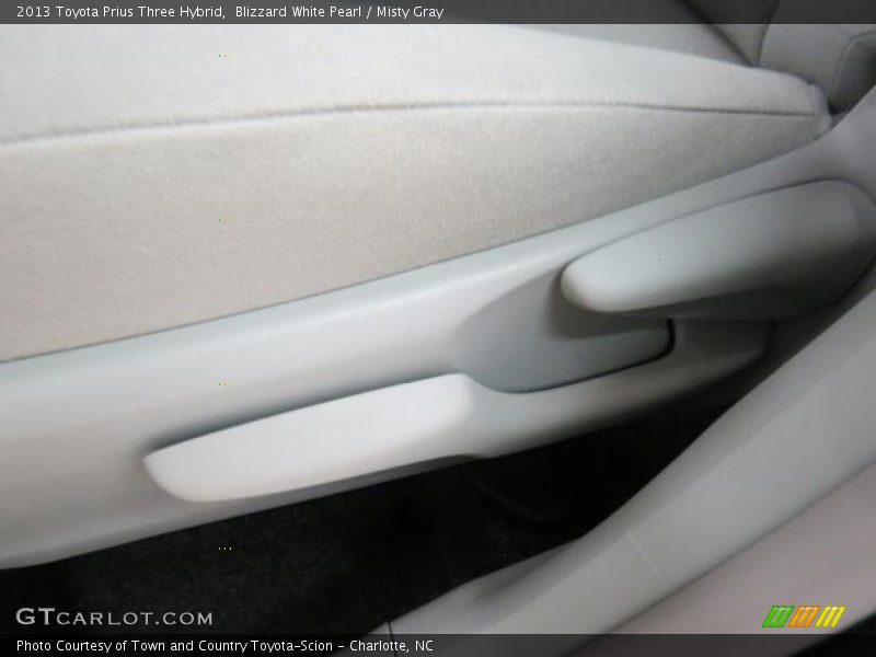 Blizzard White Pearl / Misty Gray 2013 Toyota Prius Three Hybrid