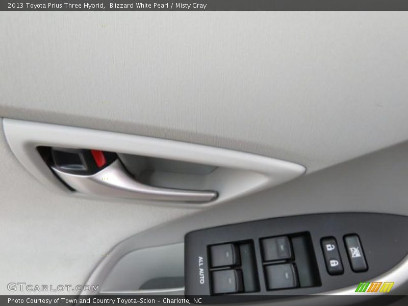 Blizzard White Pearl / Misty Gray 2013 Toyota Prius Three Hybrid