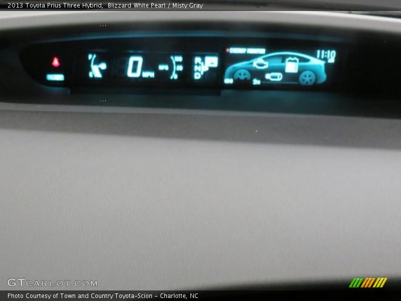 Blizzard White Pearl / Misty Gray 2013 Toyota Prius Three Hybrid