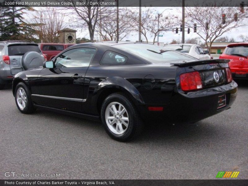 Black / Dark Charcoal 2008 Ford Mustang V6 Deluxe Coupe