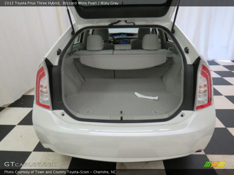 Blizzard White Pearl / Misty Gray 2013 Toyota Prius Three Hybrid