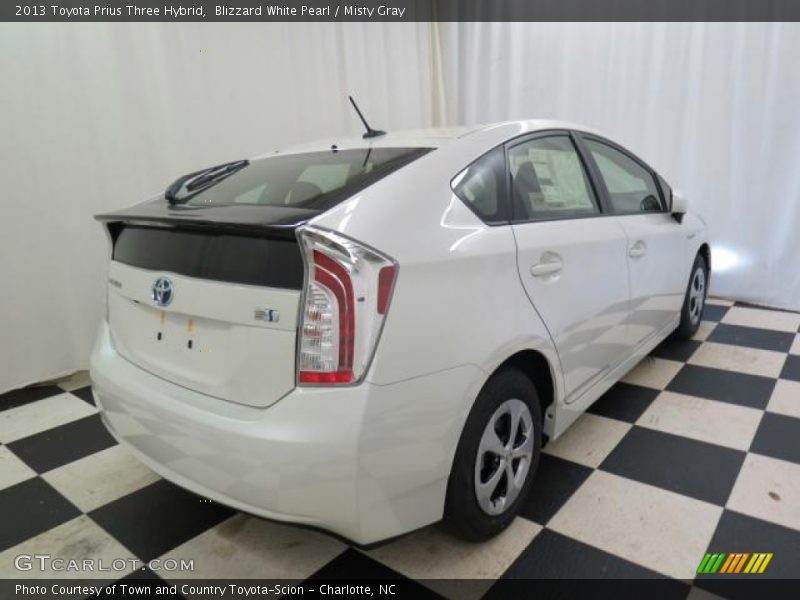 Blizzard White Pearl / Misty Gray 2013 Toyota Prius Three Hybrid