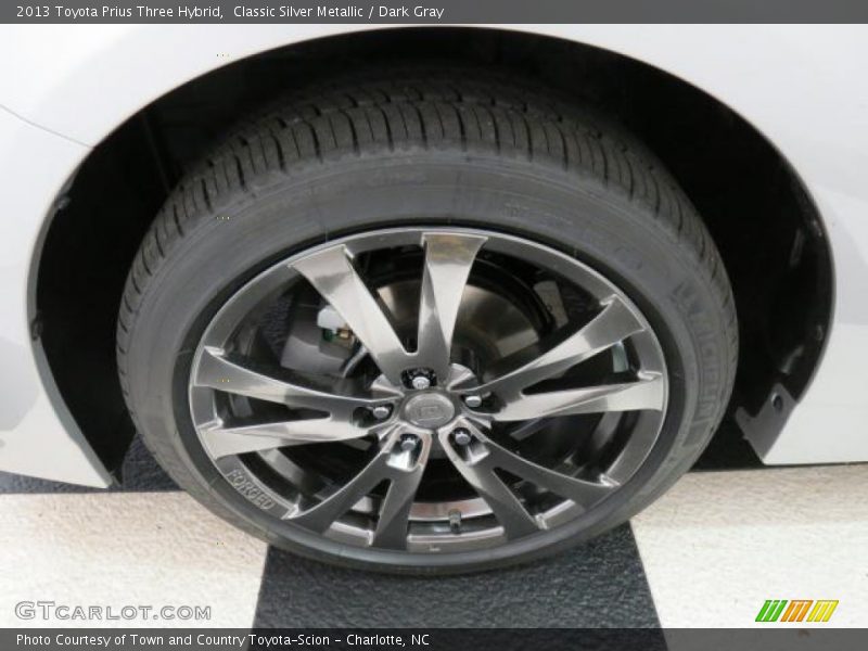 Classic Silver Metallic / Dark Gray 2013 Toyota Prius Three Hybrid