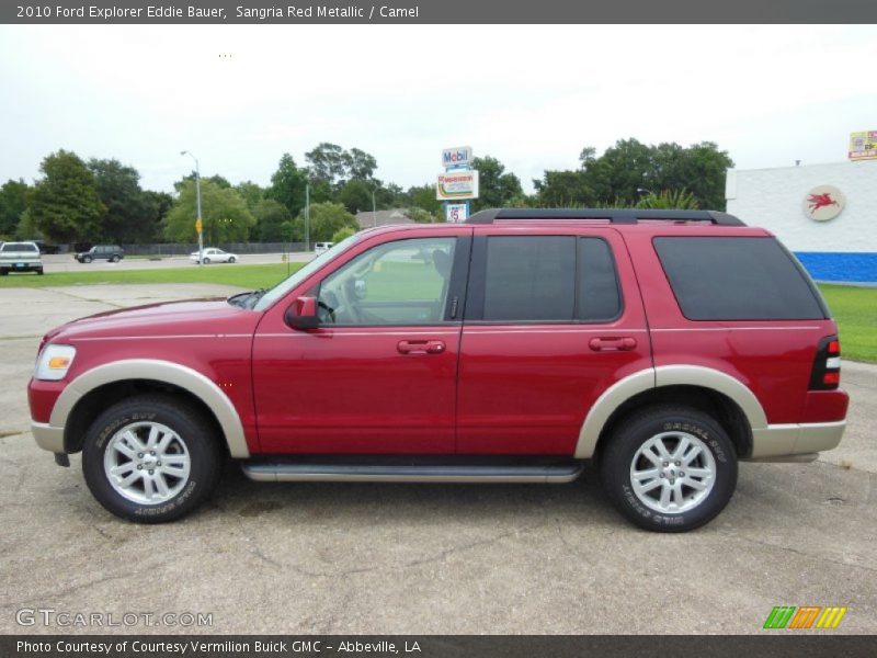 Sangria Red Metallic / Camel 2010 Ford Explorer Eddie Bauer