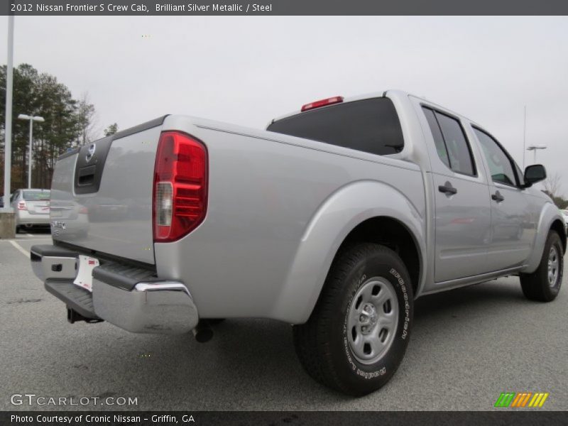 Brilliant Silver Metallic / Steel 2012 Nissan Frontier S Crew Cab