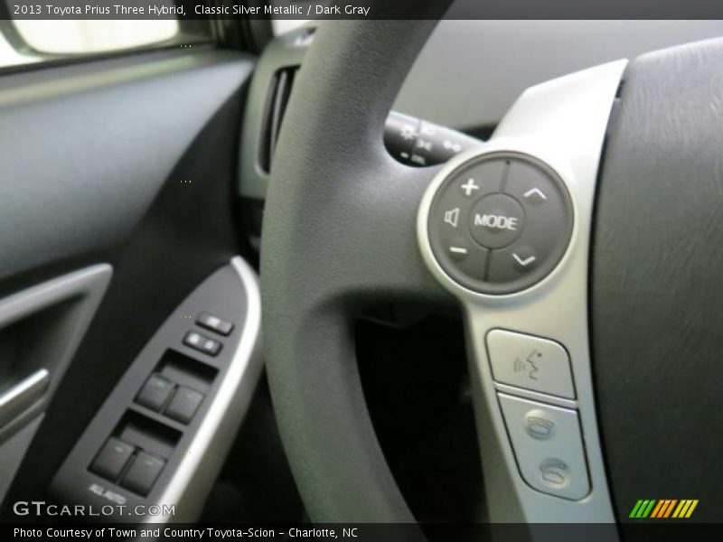 Classic Silver Metallic / Dark Gray 2013 Toyota Prius Three Hybrid