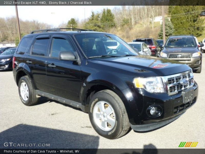 Ebony Black / Charcoal Black 2012 Ford Escape XLT 4WD