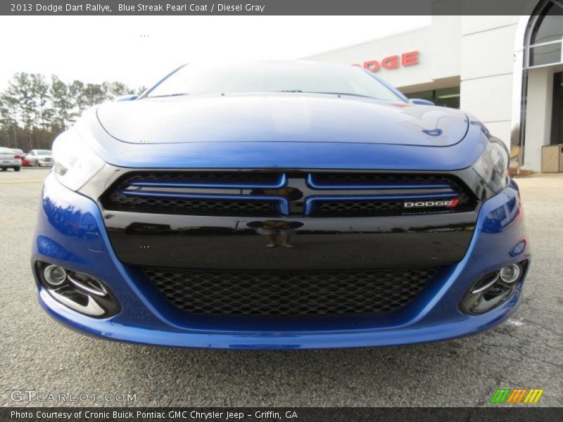 Blue Streak Pearl Coat / Diesel Gray 2013 Dodge Dart Rallye