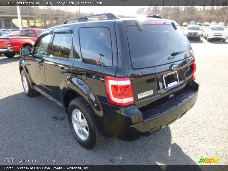 Ebony Black / Charcoal Black 2012 Ford Escape XLT 4WD
