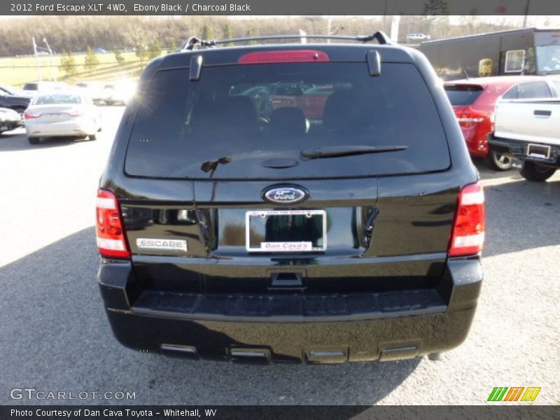 Ebony Black / Charcoal Black 2012 Ford Escape XLT 4WD