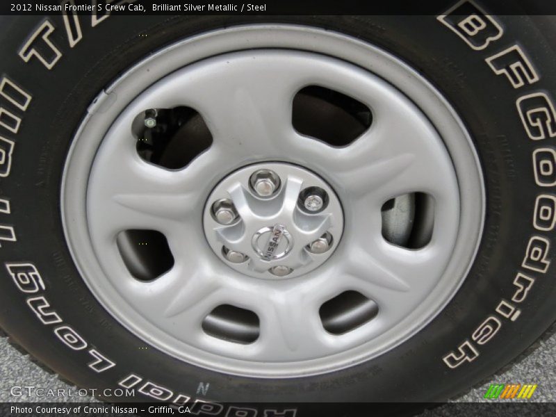 Brilliant Silver Metallic / Steel 2012 Nissan Frontier S Crew Cab