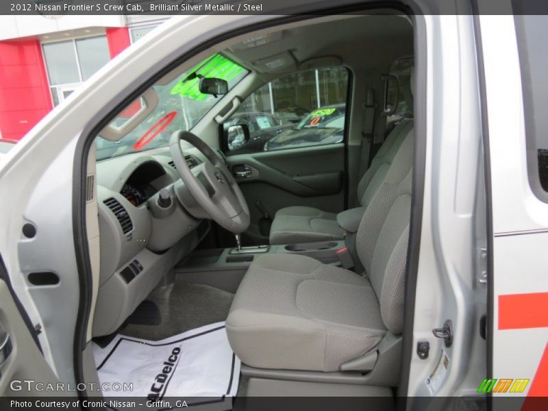 Brilliant Silver Metallic / Steel 2012 Nissan Frontier S Crew Cab