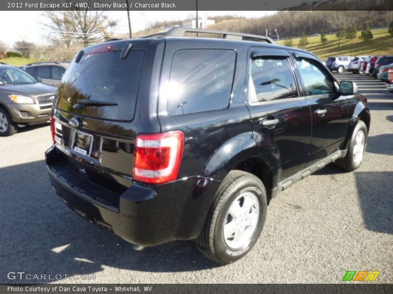 Ebony Black / Charcoal Black 2012 Ford Escape XLT 4WD