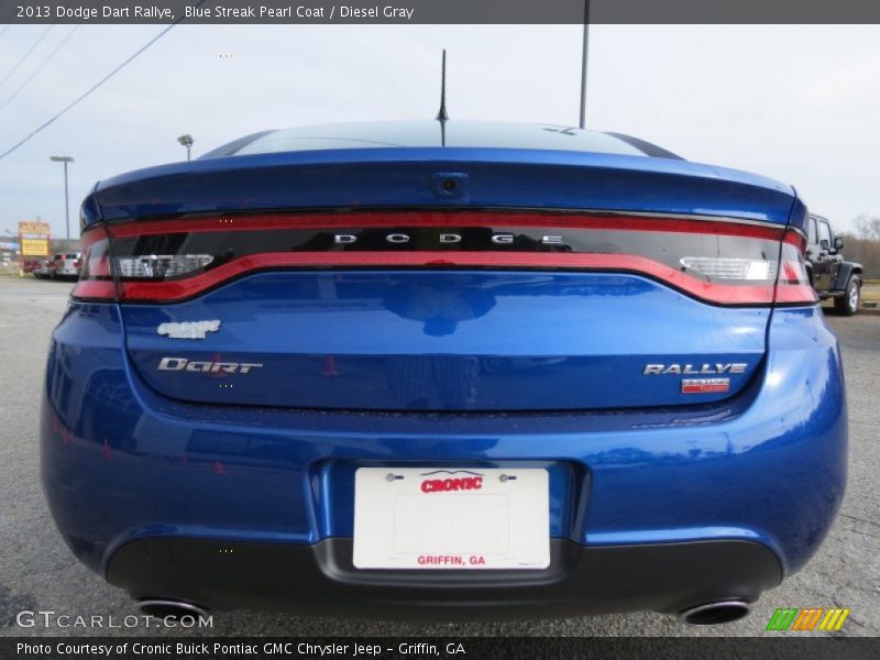 Blue Streak Pearl Coat / Diesel Gray 2013 Dodge Dart Rallye