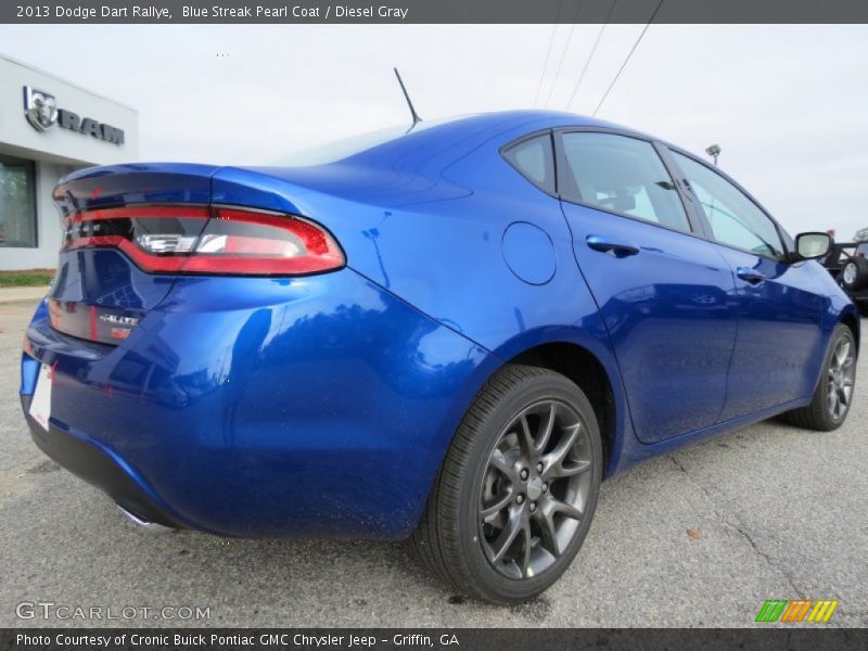 Blue Streak Pearl Coat / Diesel Gray 2013 Dodge Dart Rallye