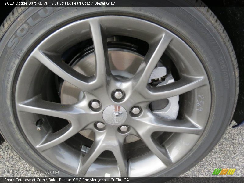 Blue Streak Pearl Coat / Diesel Gray 2013 Dodge Dart Rallye