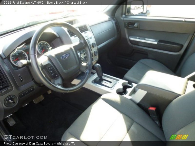 Ebony Black / Charcoal Black 2012 Ford Escape XLT 4WD