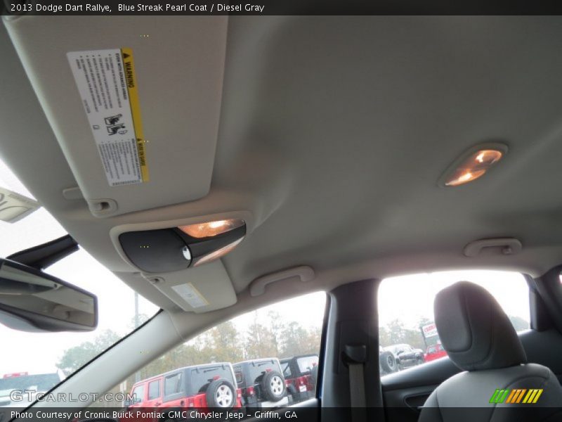Blue Streak Pearl Coat / Diesel Gray 2013 Dodge Dart Rallye
