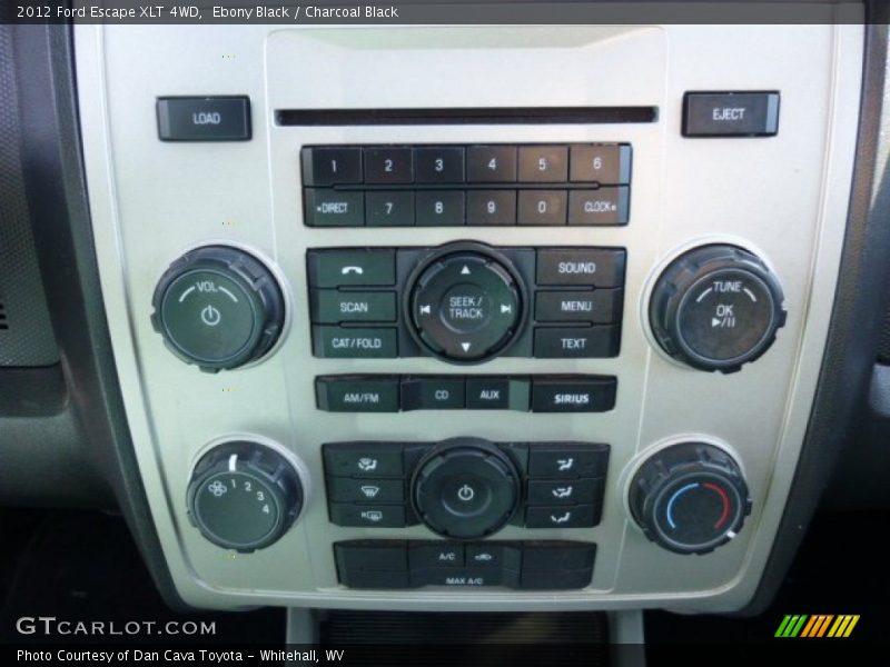 Ebony Black / Charcoal Black 2012 Ford Escape XLT 4WD