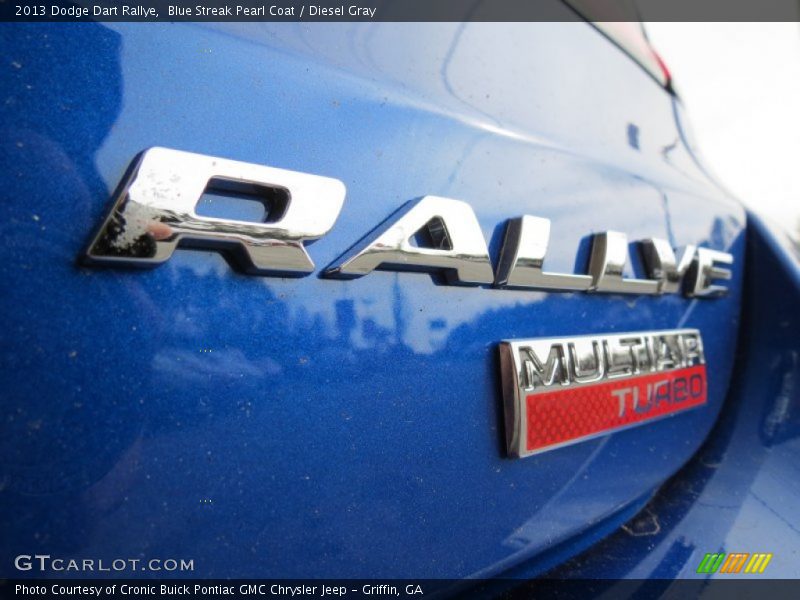 Blue Streak Pearl Coat / Diesel Gray 2013 Dodge Dart Rallye
