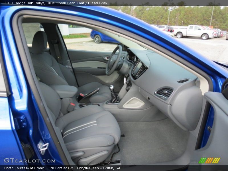 Blue Streak Pearl Coat / Diesel Gray 2013 Dodge Dart Rallye