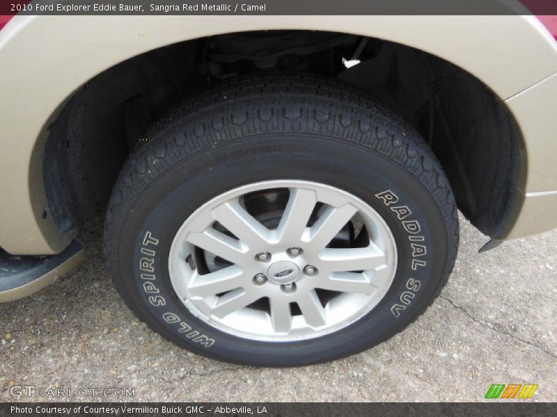 Sangria Red Metallic / Camel 2010 Ford Explorer Eddie Bauer