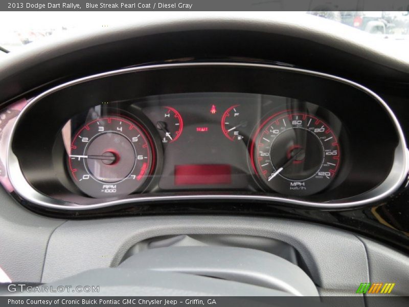 Blue Streak Pearl Coat / Diesel Gray 2013 Dodge Dart Rallye