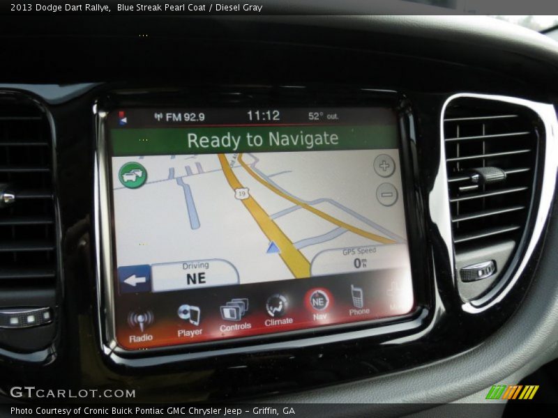 Blue Streak Pearl Coat / Diesel Gray 2013 Dodge Dart Rallye