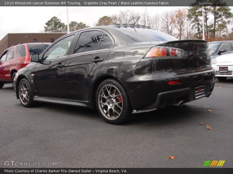 Graphite Gray Pearl / Black Leather/Sueded Fabric 2010 Mitsubishi Lancer Evolution MR Touring