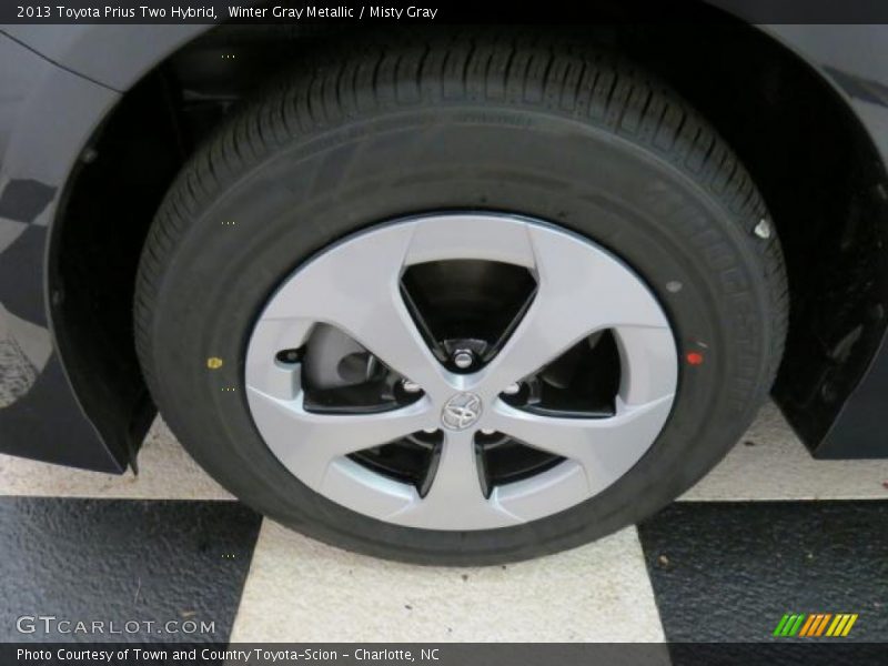 Winter Gray Metallic / Misty Gray 2013 Toyota Prius Two Hybrid