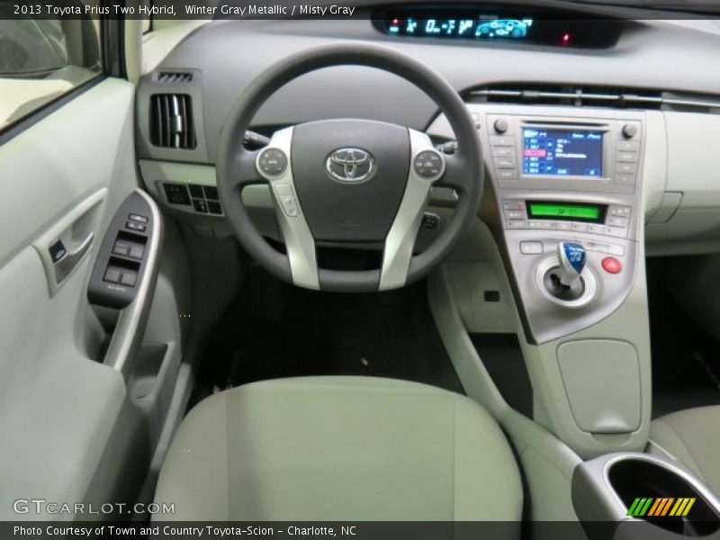 Winter Gray Metallic / Misty Gray 2013 Toyota Prius Two Hybrid