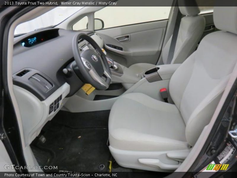 Winter Gray Metallic / Misty Gray 2013 Toyota Prius Two Hybrid