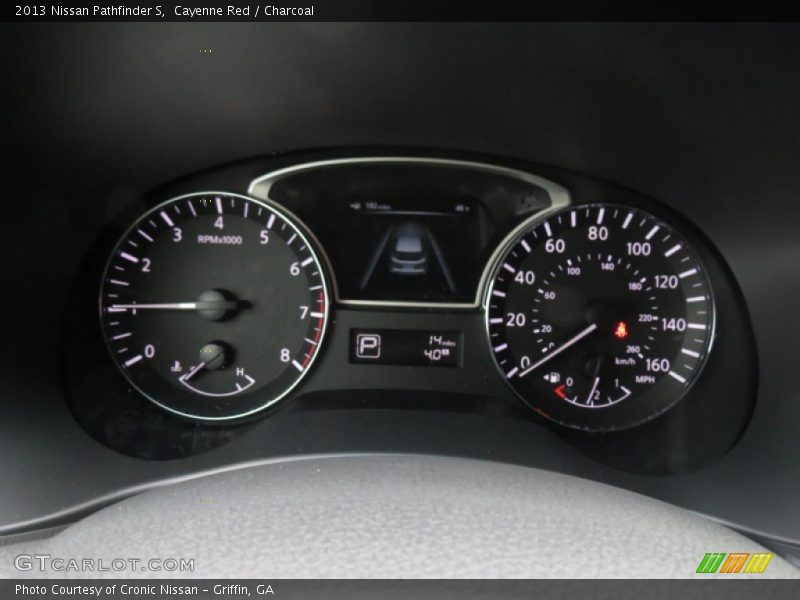 Cayenne Red / Charcoal 2013 Nissan Pathfinder S