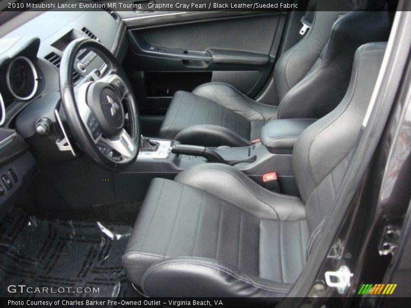  2010 Lancer Evolution MR Touring Black Leather/Sueded Fabric Interior