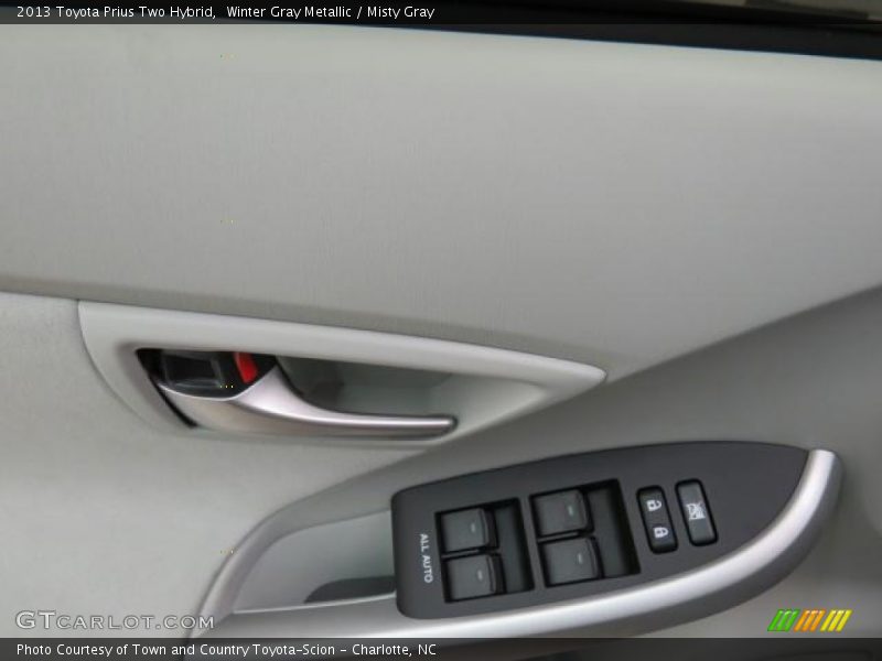 Winter Gray Metallic / Misty Gray 2013 Toyota Prius Two Hybrid