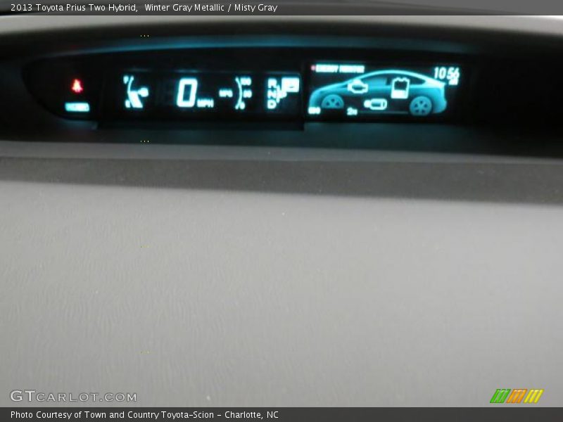 Winter Gray Metallic / Misty Gray 2013 Toyota Prius Two Hybrid