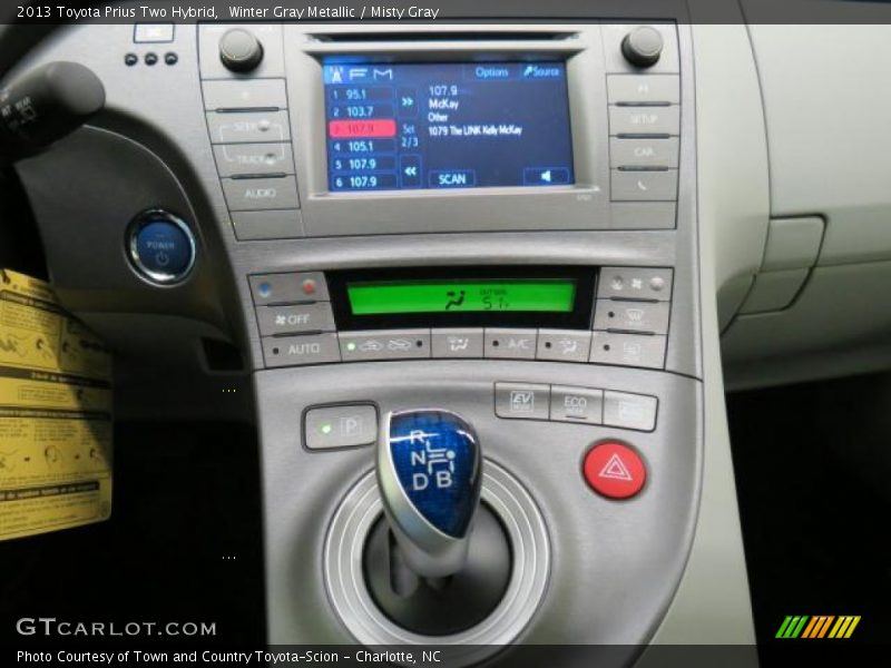 Winter Gray Metallic / Misty Gray 2013 Toyota Prius Two Hybrid