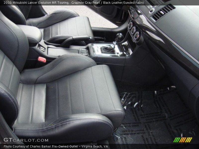 Graphite Gray Pearl / Black Leather/Sueded Fabric 2010 Mitsubishi Lancer Evolution MR Touring