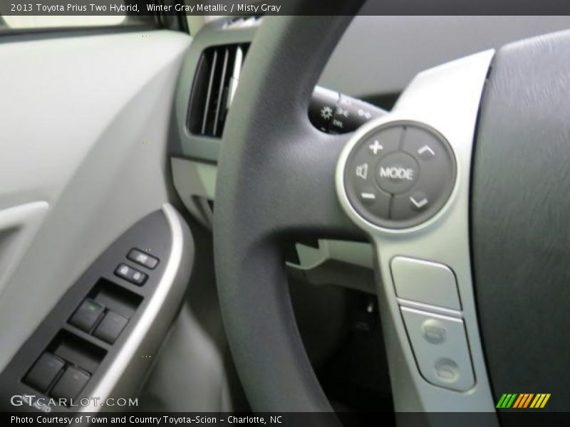 Winter Gray Metallic / Misty Gray 2013 Toyota Prius Two Hybrid