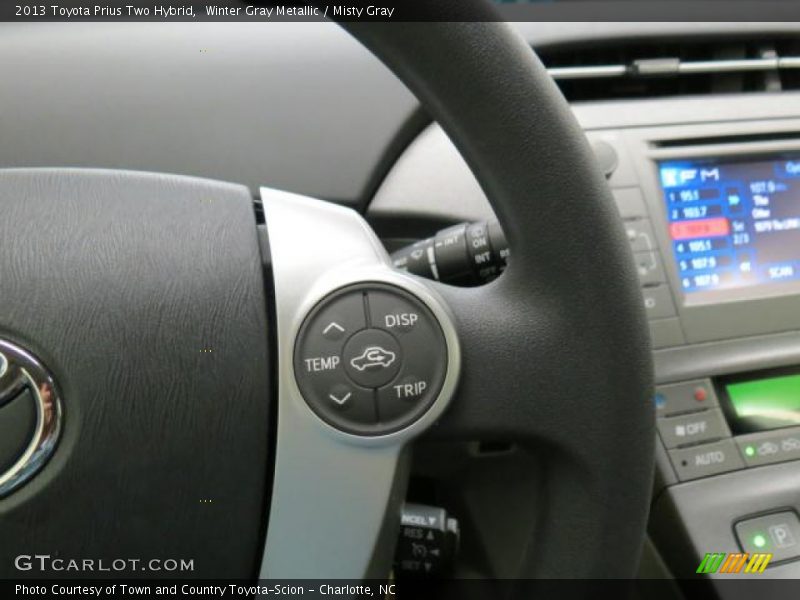 Winter Gray Metallic / Misty Gray 2013 Toyota Prius Two Hybrid