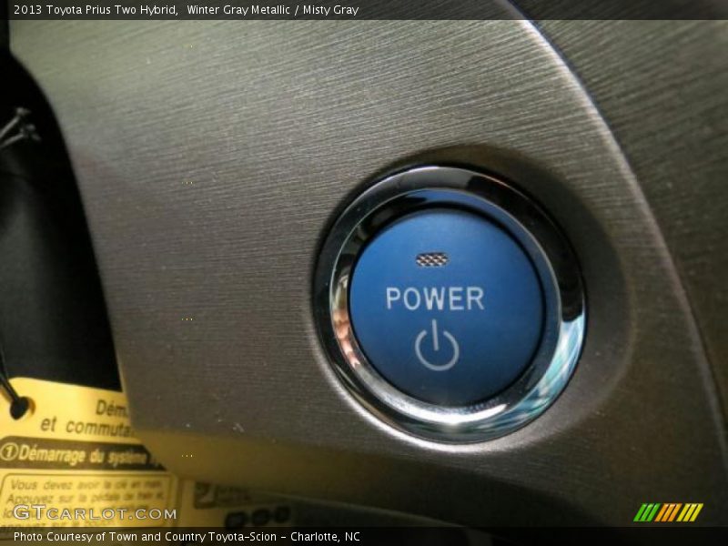 Winter Gray Metallic / Misty Gray 2013 Toyota Prius Two Hybrid
