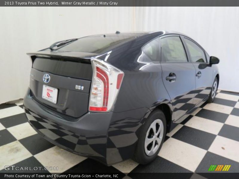 Winter Gray Metallic / Misty Gray 2013 Toyota Prius Two Hybrid