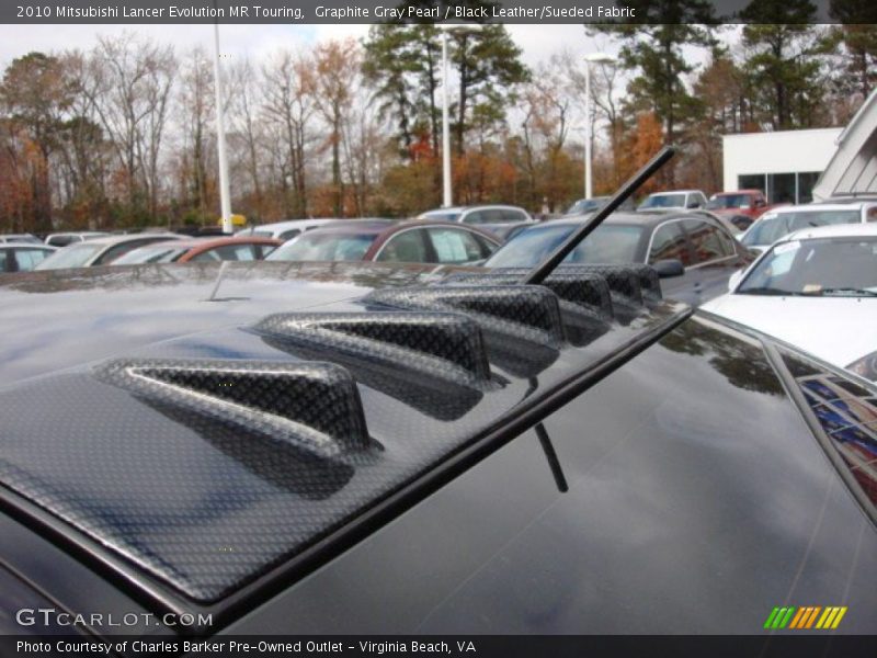 Graphite Gray Pearl / Black Leather/Sueded Fabric 2010 Mitsubishi Lancer Evolution MR Touring