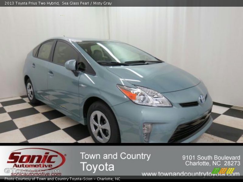 Sea Glass Pearl / Misty Gray 2013 Toyota Prius Two Hybrid