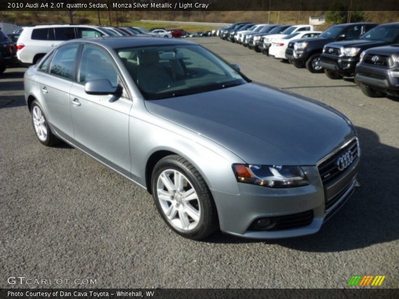 Monza Silver Metallic / Light Gray 2010 Audi A4 2.0T quattro Sedan